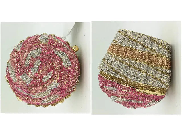 Cupcake Crystal Clutch Bag