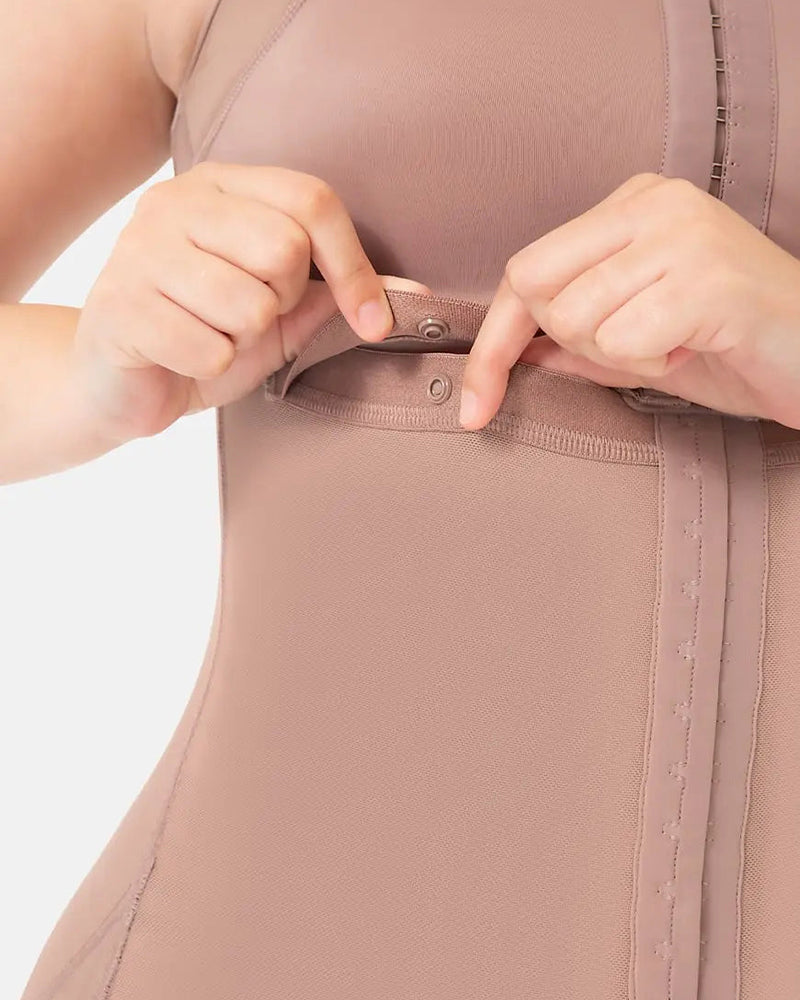 Double Compression Tummy Control Shapewear Faja With Bra