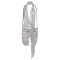 Yiki Grey Animal Print Mini Dress
