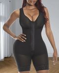 Compression Hook Attached Bra Enhancing and Smooth Curves Girdle Black