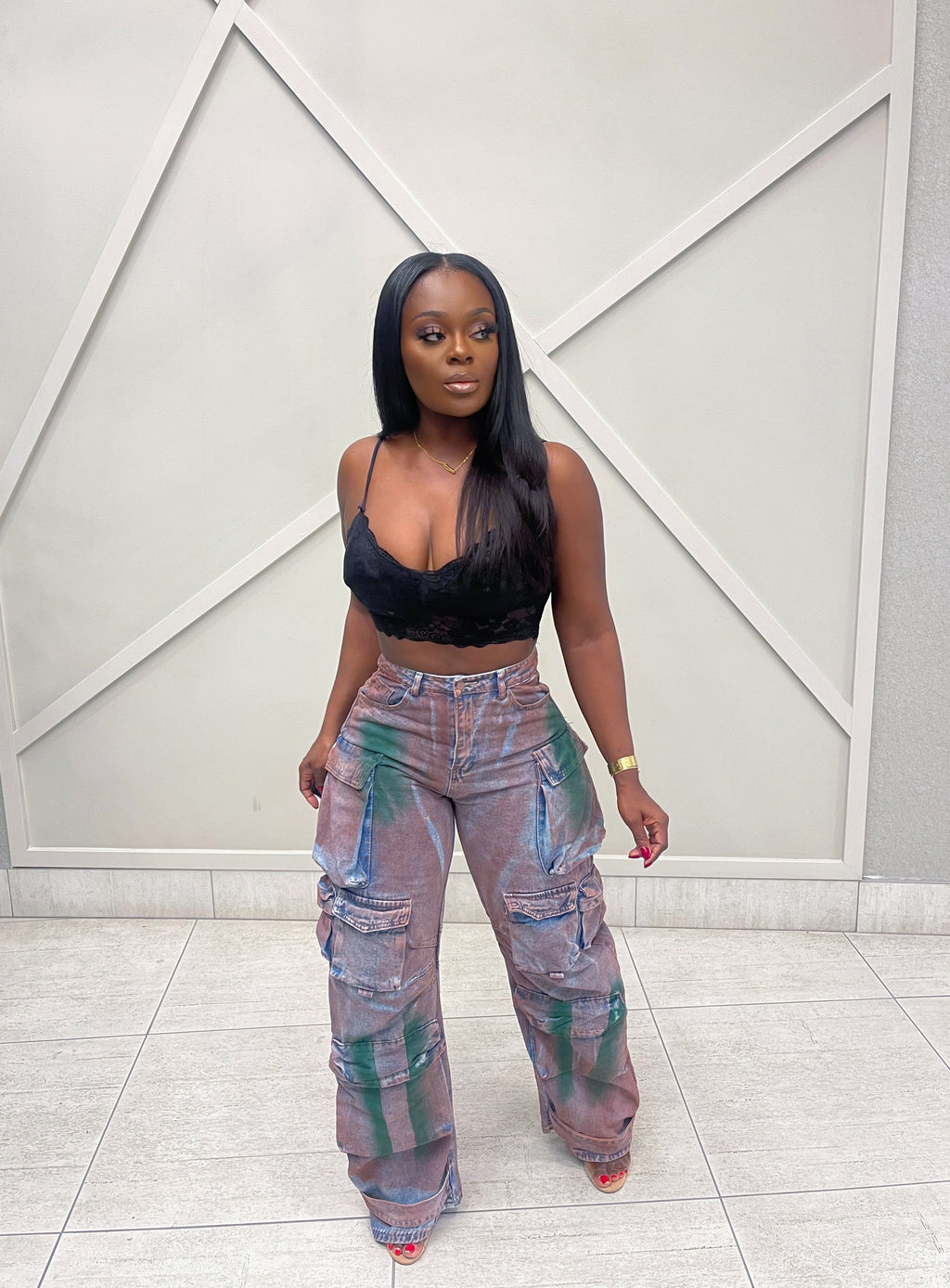 “TIKA” ACID CARGO PANTS (S-XL)