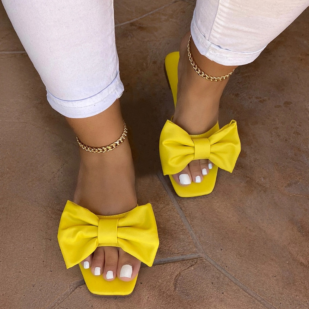 Bowknot Flat Sandals