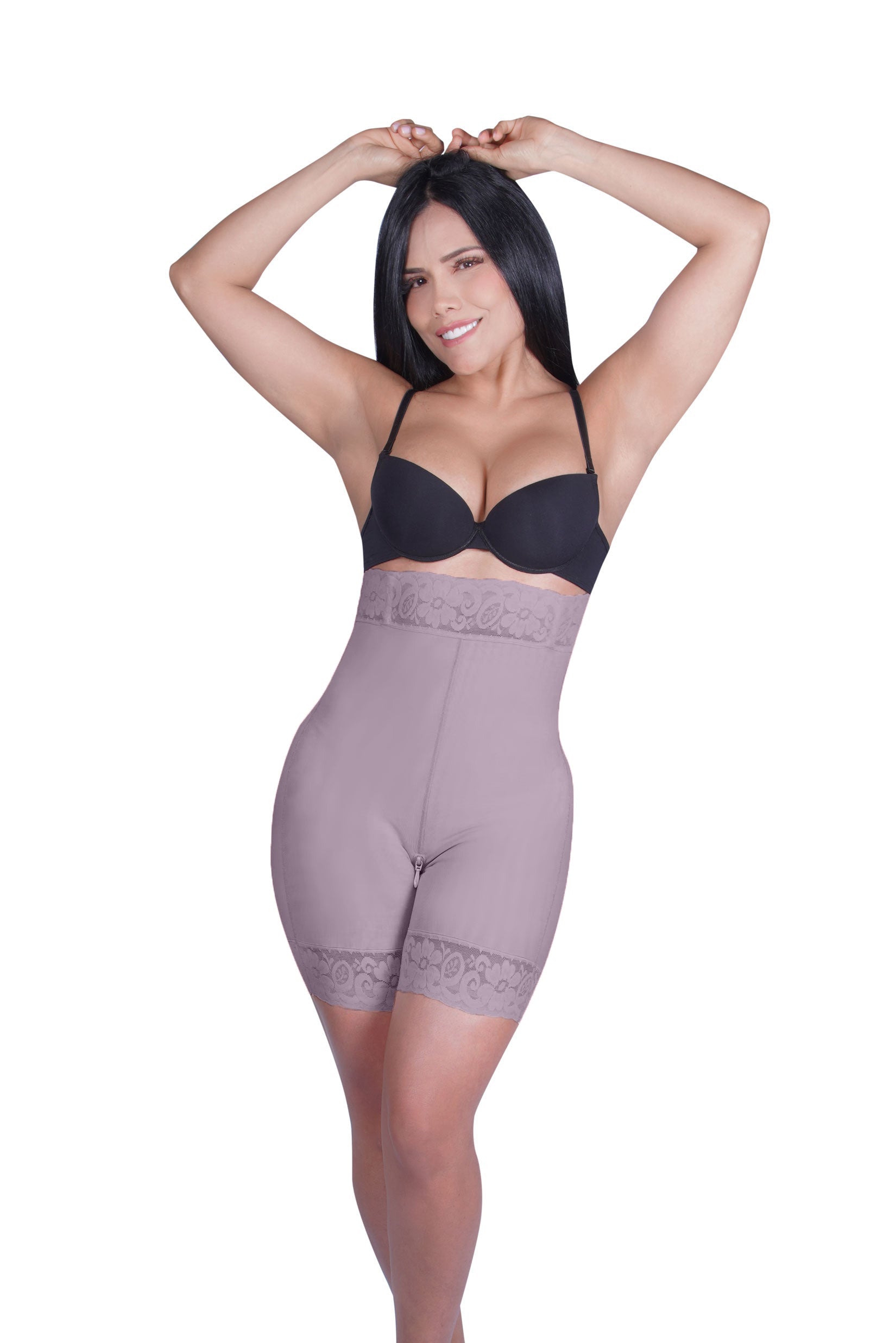 High Waist Butt Lifter Shorts Recommended for Daily Use Purple