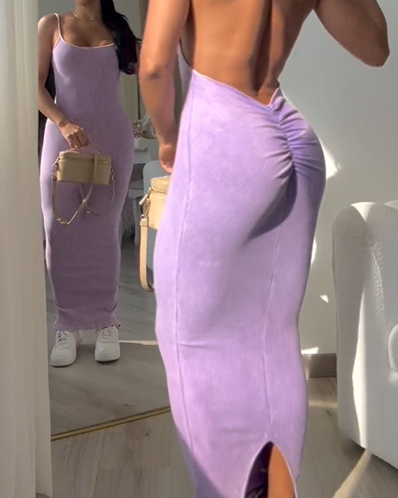 Beautiful Back & Hip-Hugging Dress