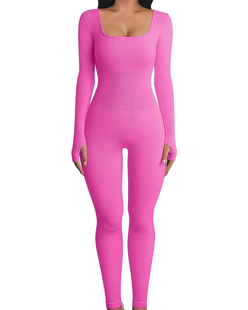 Multifunctional Comfort Stretch Stretch Stretch Jumpsuit HotPink