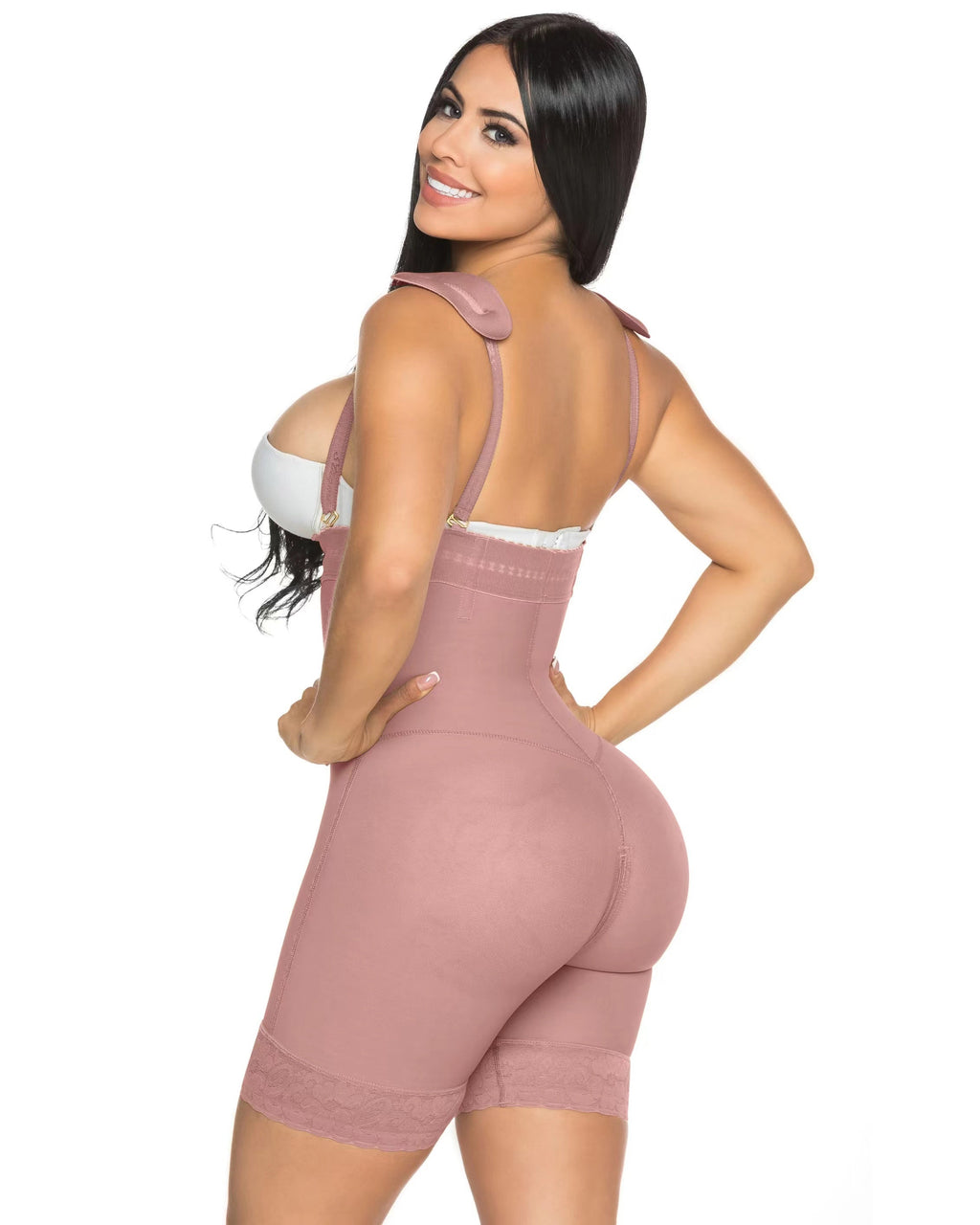 High Waisted Slimming Tummy Control Butt Lifting Zip-up Shaping Shorts