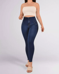 Lady Butt Push Up Jeans Colombian Snatched Jeans Blue