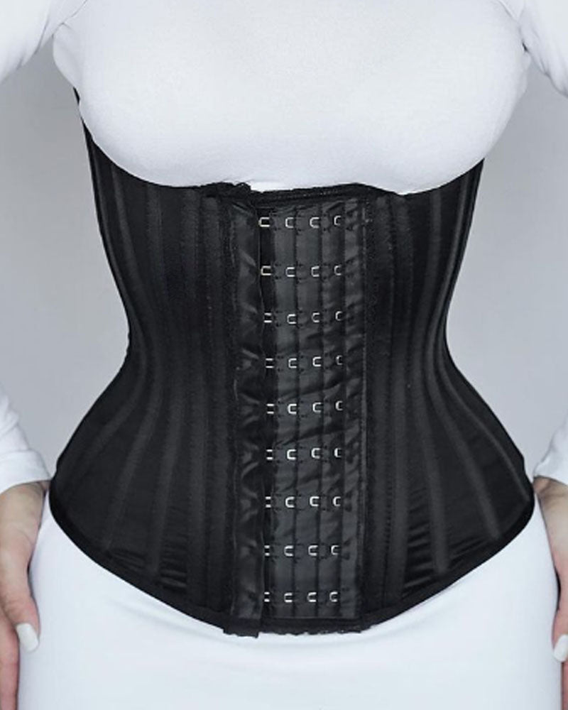 Fashion Hourglass Steel Bone Shaper Girdle Black