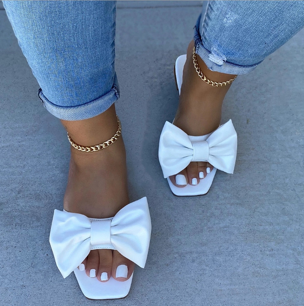 Bowknot Flat Sandals