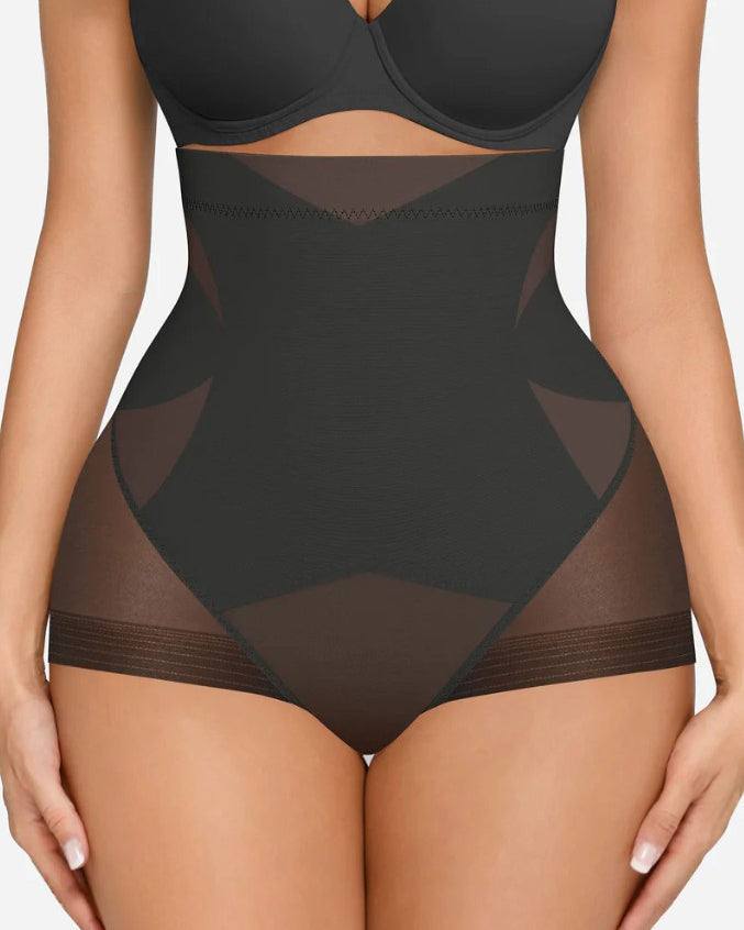 Sheer Mesh Tummy Shaping Shorts
