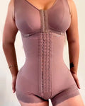 Lace Trims Slimming Body Shaper RosyBrown
