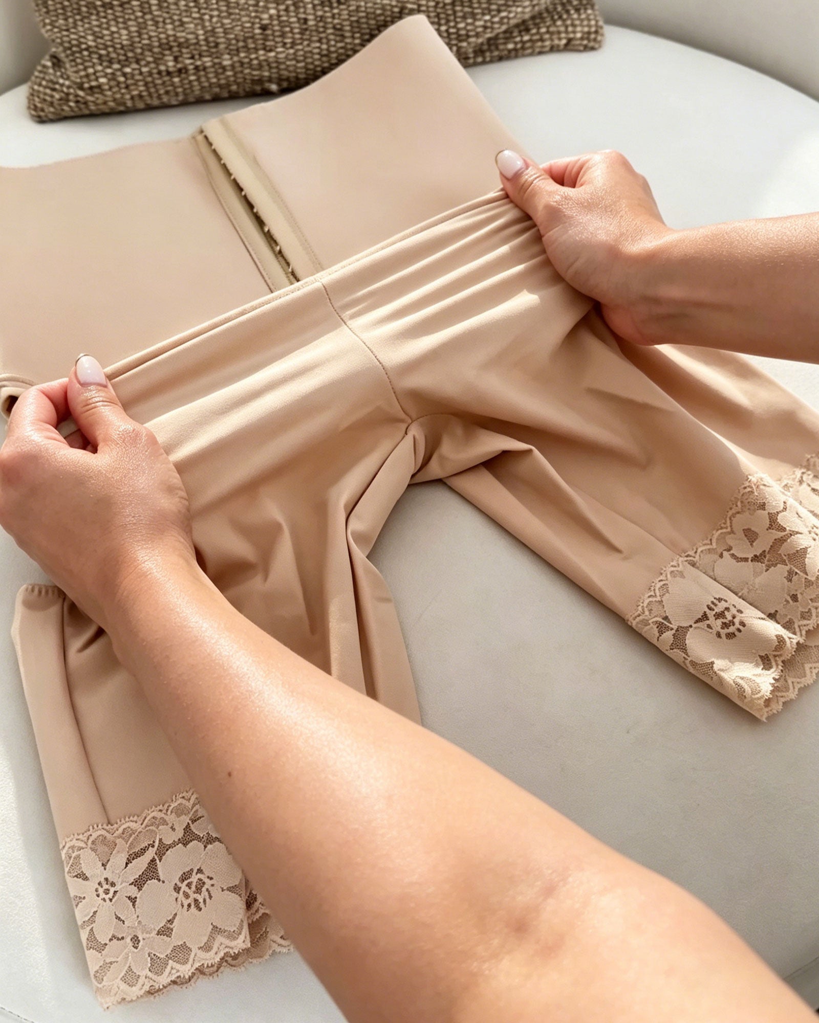 High Waisted Front Hook Tummy Control Shaping Shorts