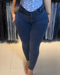 Butt Lifter High Rise Skinny Jeans Navy