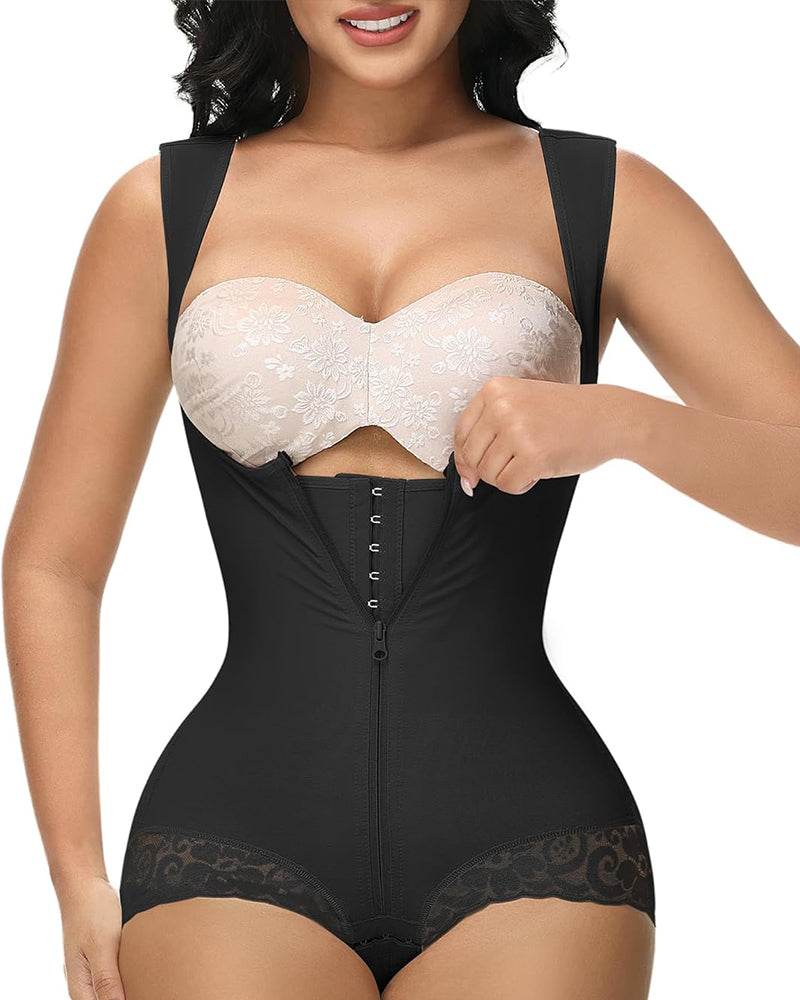 Fajas Colombianas Body Shaper Shapewear Tummy Control Post Surgery Compression Garment Black