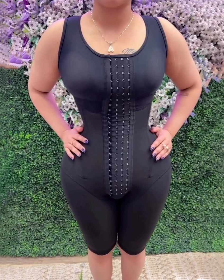 4 Rows Hook Eye Hourglass Shaping Full Body Shaper