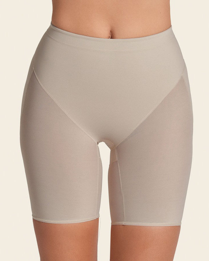 Butt Enhancing Sheer Mesh Shaper Shorts Beiges