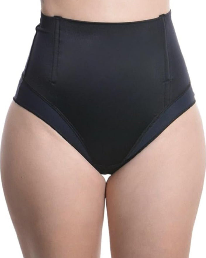 Women's Steel-Bone Shaping Thong Black