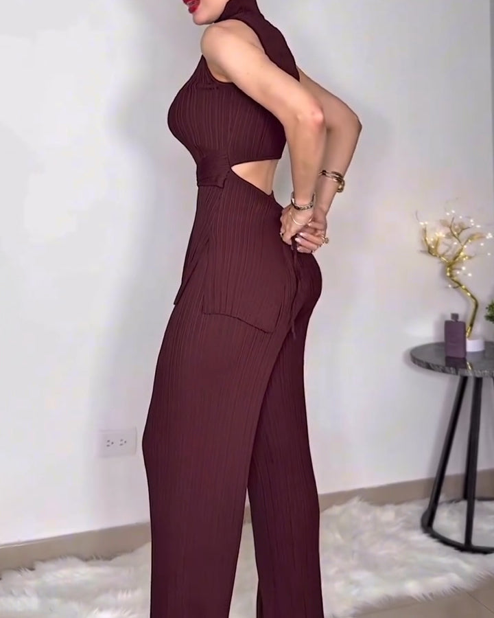 Women's Sleeveless Casual 2-Piece Set