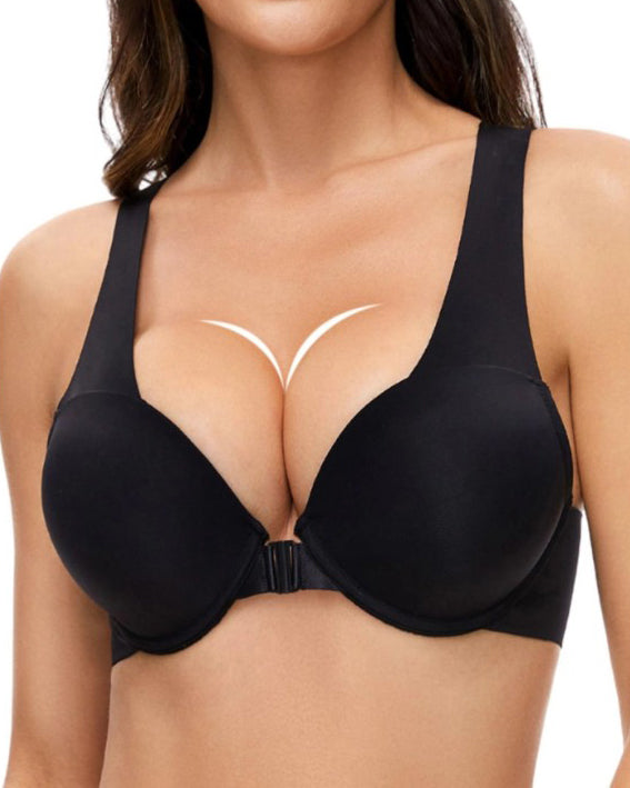 Women's Wide-Straps Seamless Bra Black