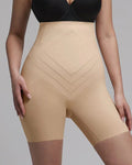 High-Waisted Breathable Slimming Shaping Shorts Tan
