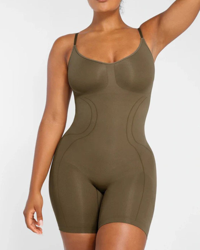 Women's Sleeveless Seamless Tummy Shaping Full Body Shapewear