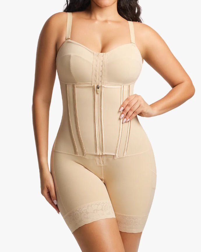 Double-Layer Tummy Control Body Shaper