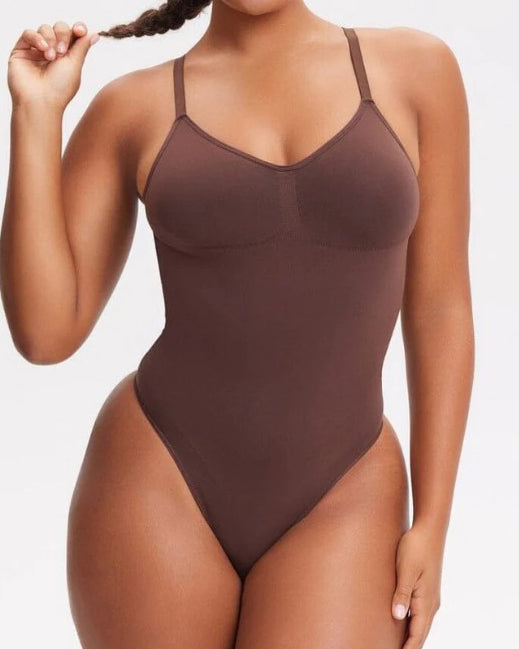 Backless Seamless Shapewear Thong Bodysuit