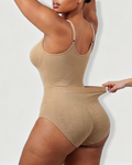 Deep V-Neck Adjustable Strap Back-Opening Bodysuit Shaper (Pre-Sale)