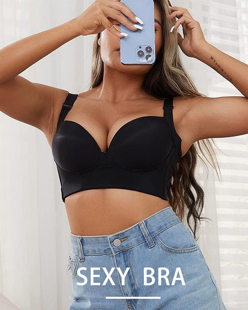 Full Back Coverage Push Up Bra