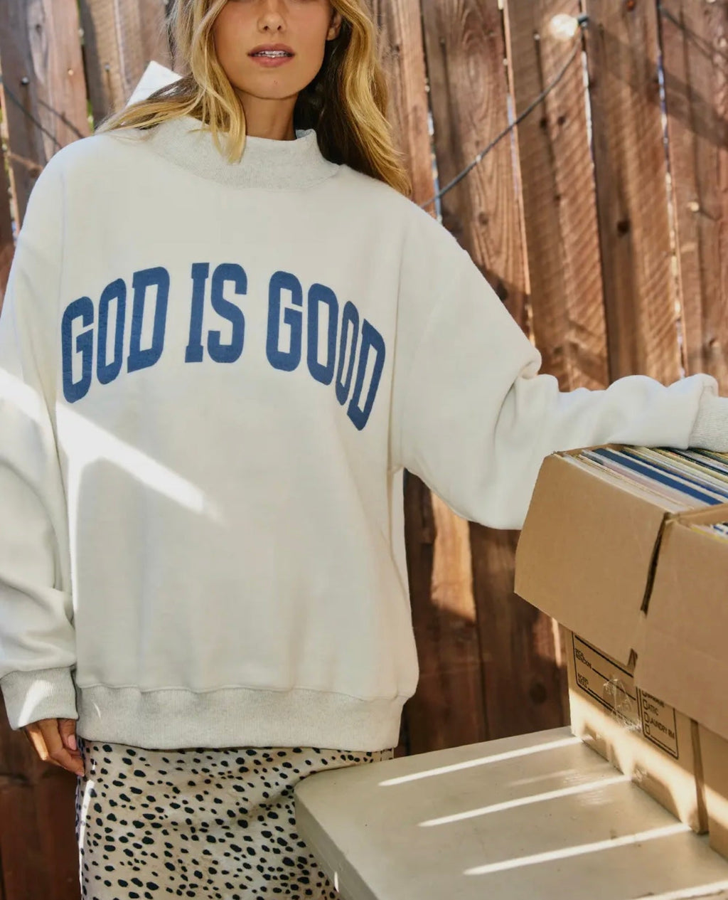 Good is Good & Jesus Reversible Sweater