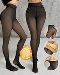 Plush Warm Body Shaping Leggings Black One Size