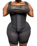High Compression Tummy Control Zipper Crotch Shapewear----Stage 3 Black