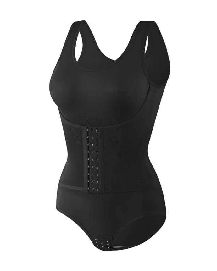 Seamless Comfortable Double-Layer Tummy Shaping Thong Bodysuit