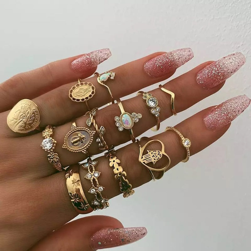 15 Pcs/set Rings 7056