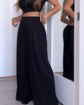 Loose Casual Pants Black