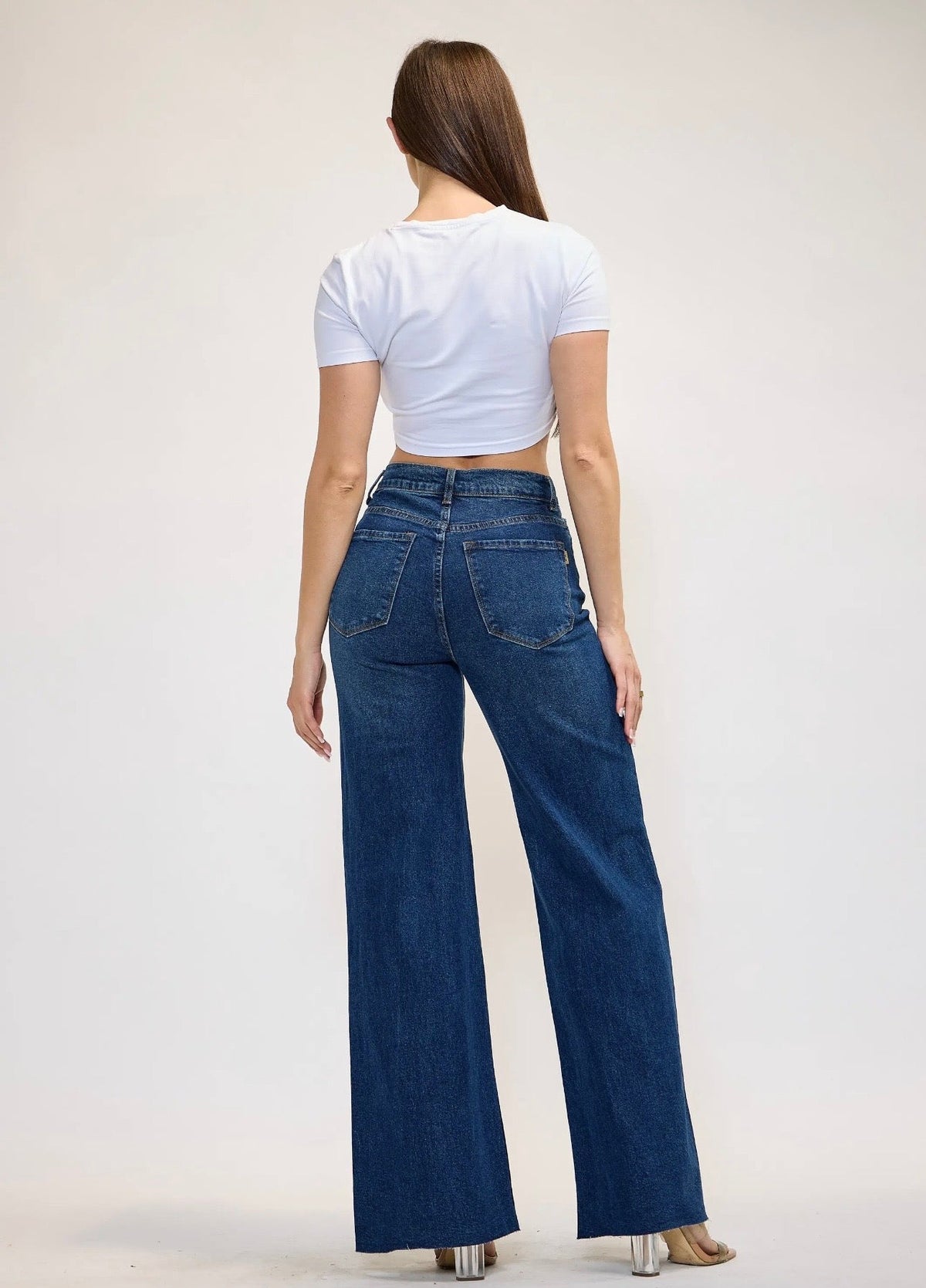 Blue Hour Baddie Wide-Leg Jeans.
