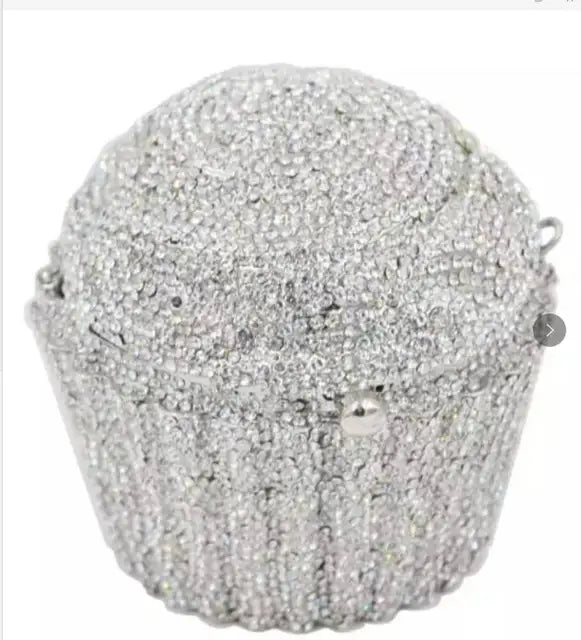 Cupcake Crystal Clutch Bag