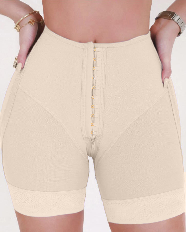 High Waist Hourglass Shaping Shorts Beiges
