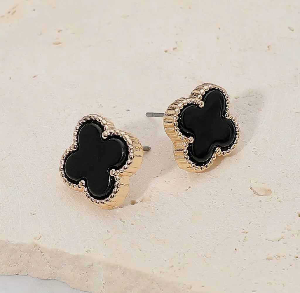Baddie Lucky Earrings Black