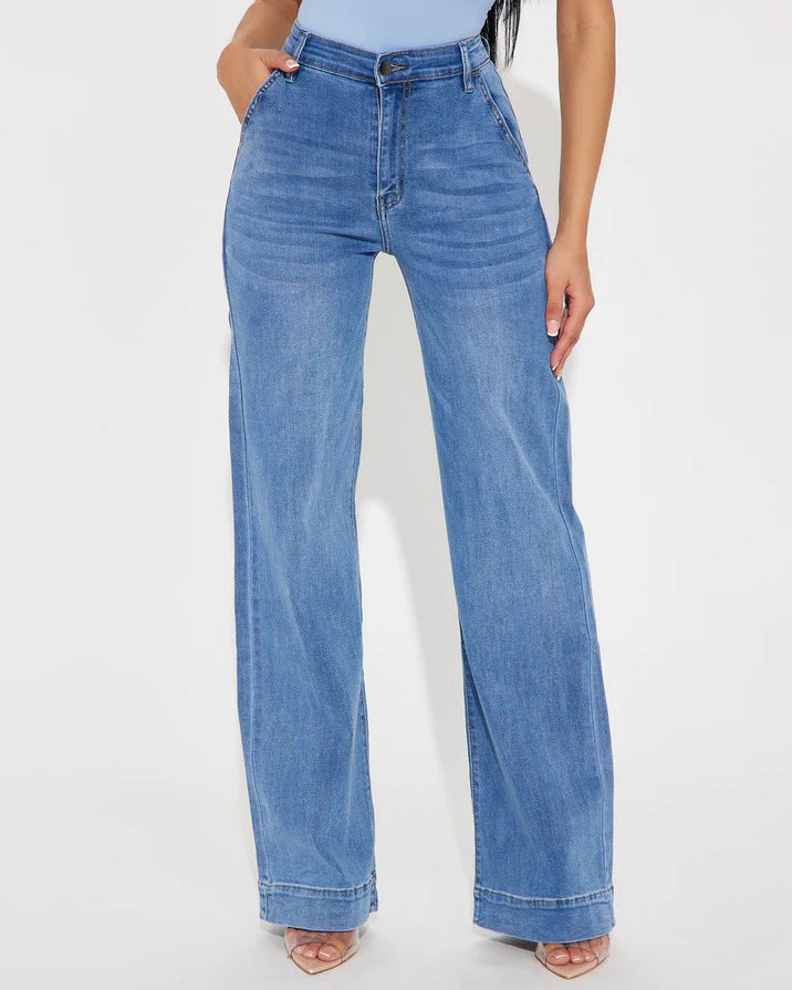Women's Wide-Leg Slimming Jeans