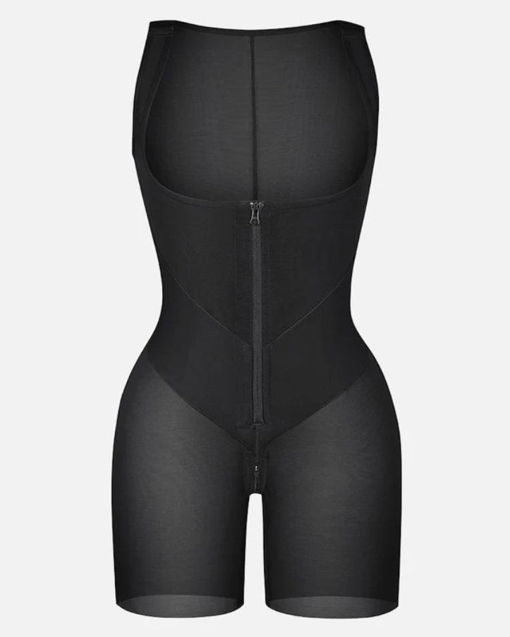 Front Zipper Tummy Shaping Sleeveless Full Body Shaper