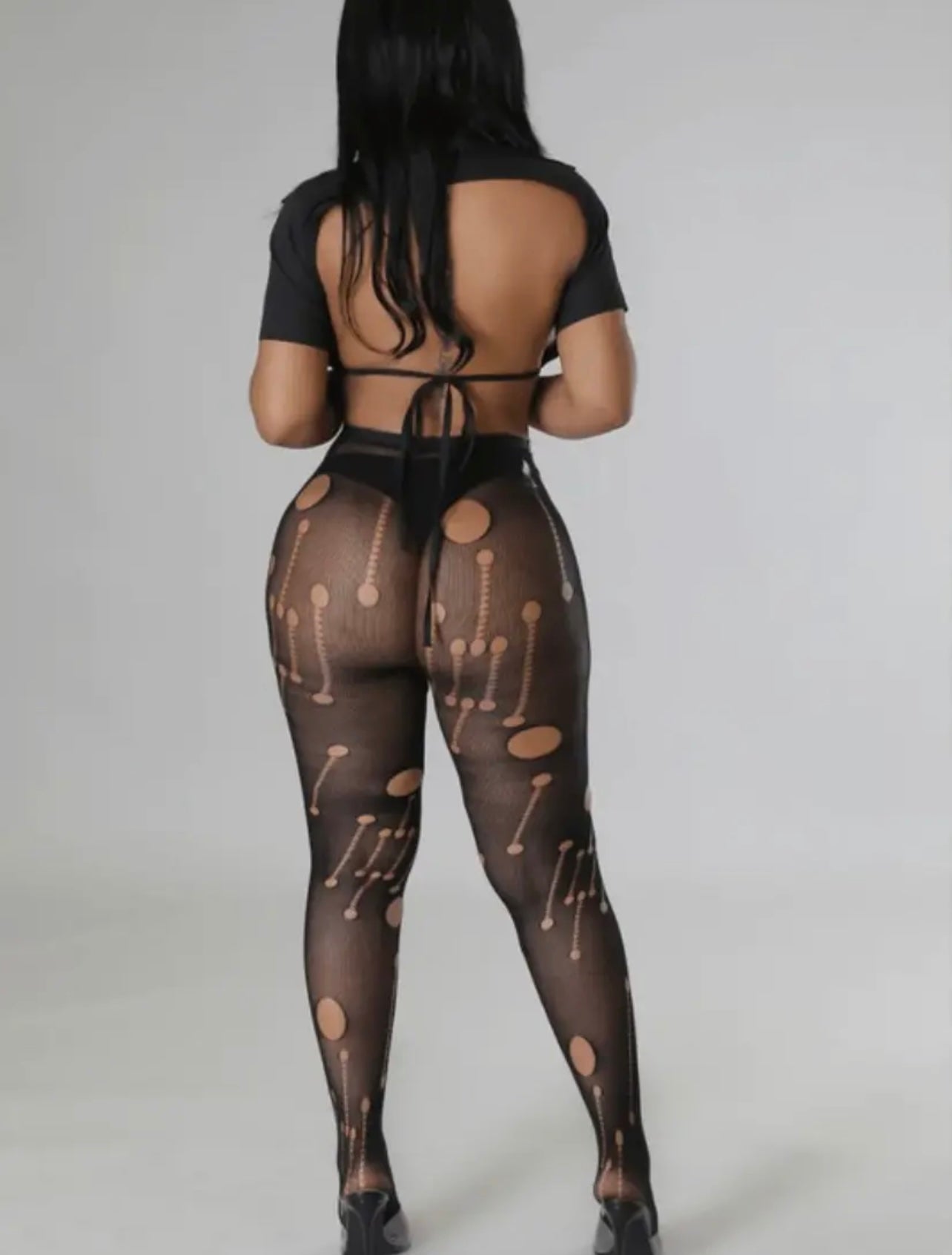 Ripped and Cutout Baddie Pantyhose