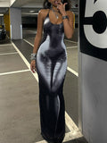 Printed Hater Maxi Dress