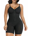 Women's High Elastic Zipper Adjustable Straps Breathable Mesh Design Tummy Control Body Shaper