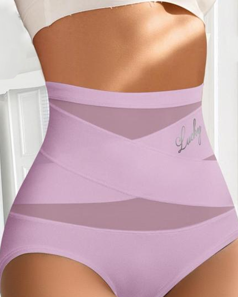 High-Waisted Tummy-Control Panties Violet