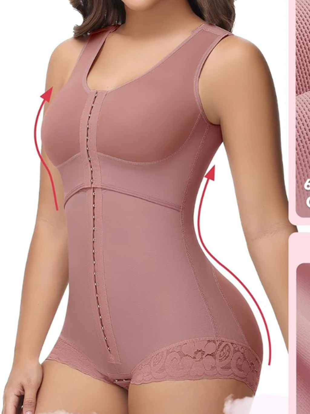 Chest Stretch Expansion Body Shaper Butt Lifting Faja