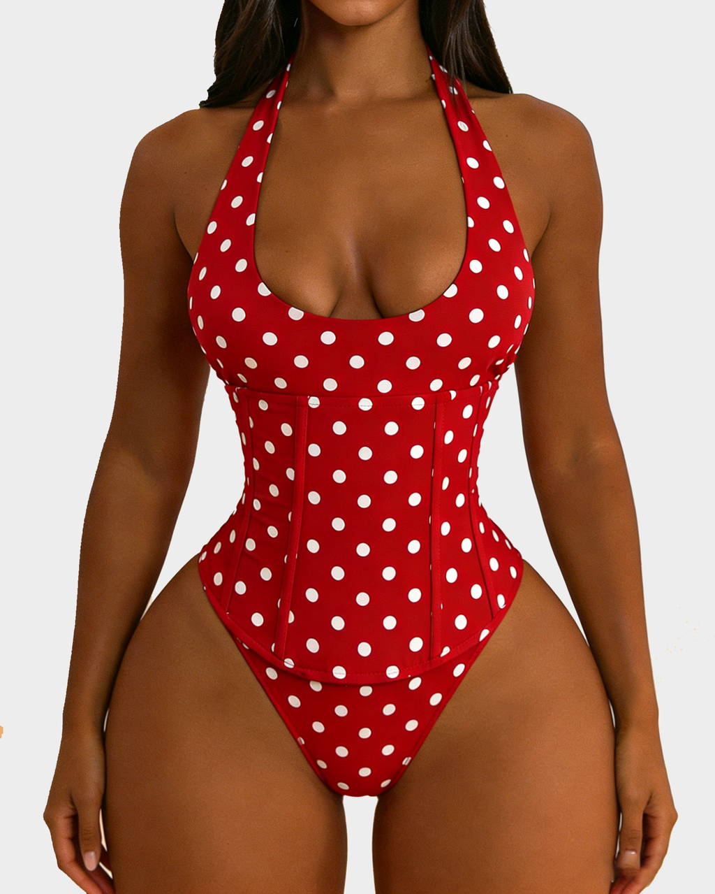 Hourglass Corset Body Shaper Swimsuit
