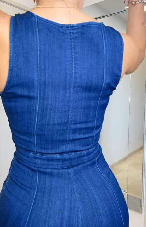 Denim One-pieces Jeans jumpsuit