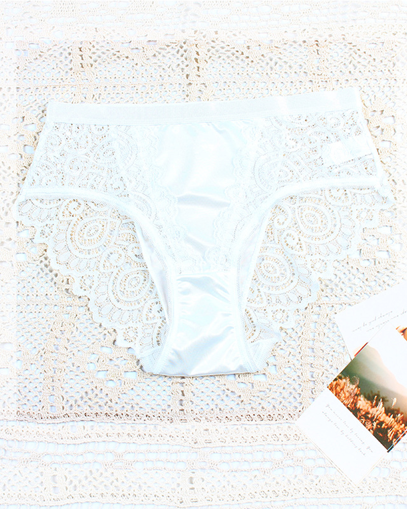 Sexy Lace-Trimmed Panties White