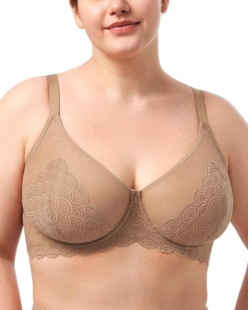 Sexy Lace Sheer Mesh Bra